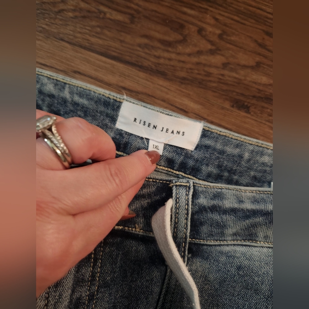Risen Jeans Casual Blue Cargo Jeans - Picture 2 of 5